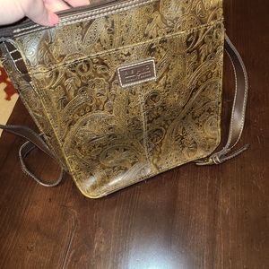 Relic paisley print leather crossbody